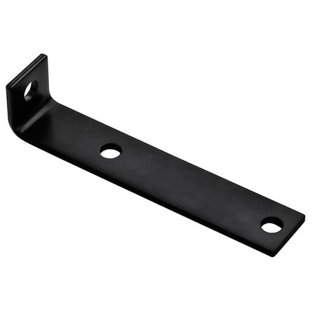 HAMPTON PRODUCTS Hampton 7-1/2 in. H X 1-1/2 in. W X 3/16 in. D Black Steel Offset Leg Corner Brace 01-3405-316